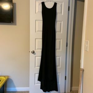 Formal Long Black Backless Dress